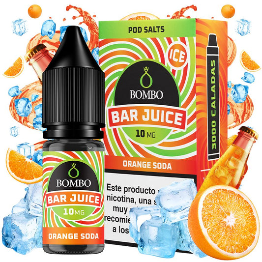 Bar Juice Salts by Bombo Orange Soda Ice 10ml