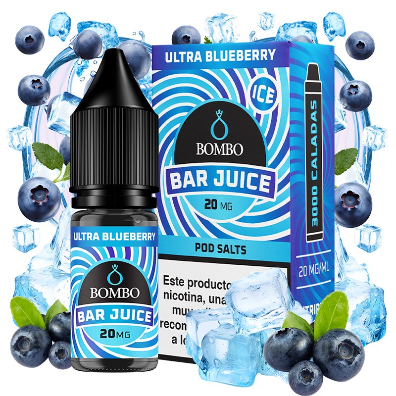 Bar Juice Salts by Bombo Ultra Blueberry Ice 10ml