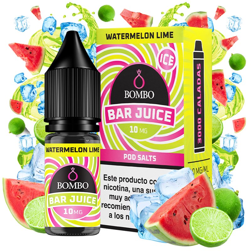 Bar Juice Salts by Bombo Watermelon Lime Ice 10ml