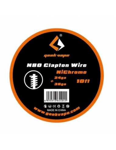 Geekvape Ni80 Clapton Wire 24ga + 36ga 10ft