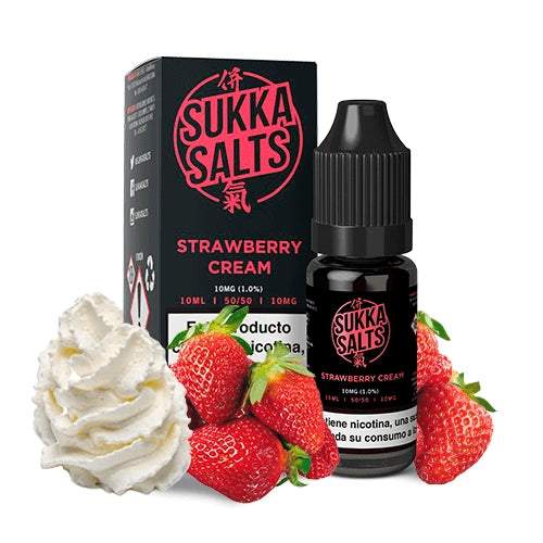 Sukka Black Salts Strawberry Cream 10ml