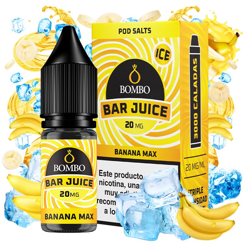 Bar Juice Salts by Bombo Banana Max Ice 10ml