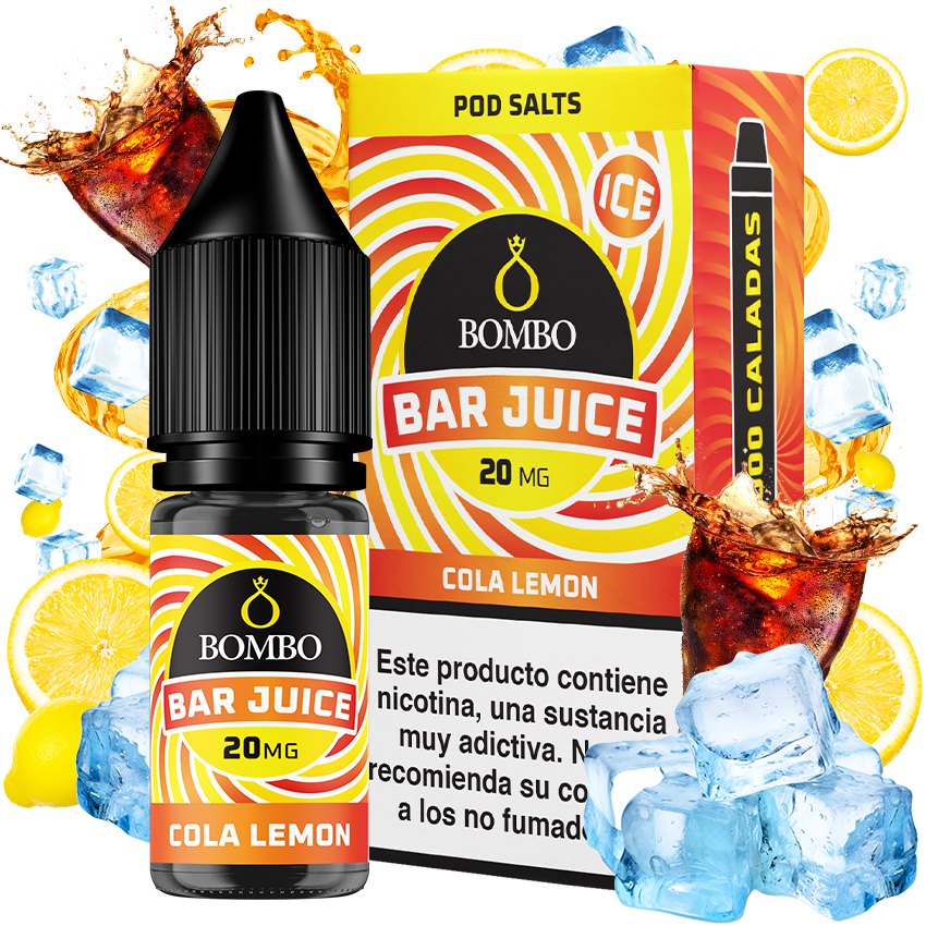 Bar Juice Salts by Bombo Cola Lemon Ice 10ml