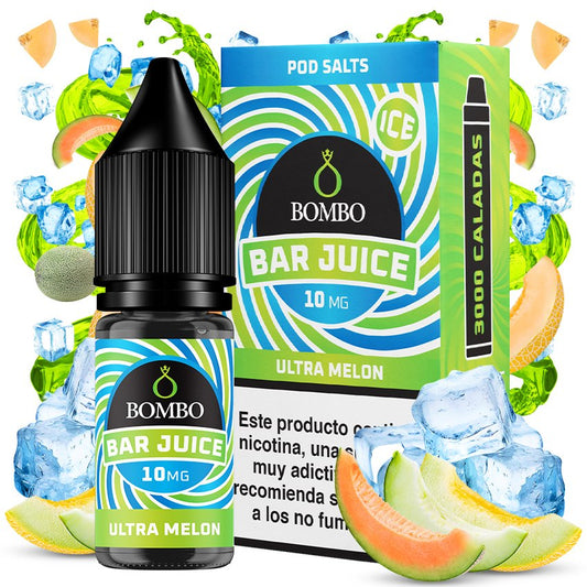 Bar Juice Salts by Bombo Ultra Melon Ice 10ml